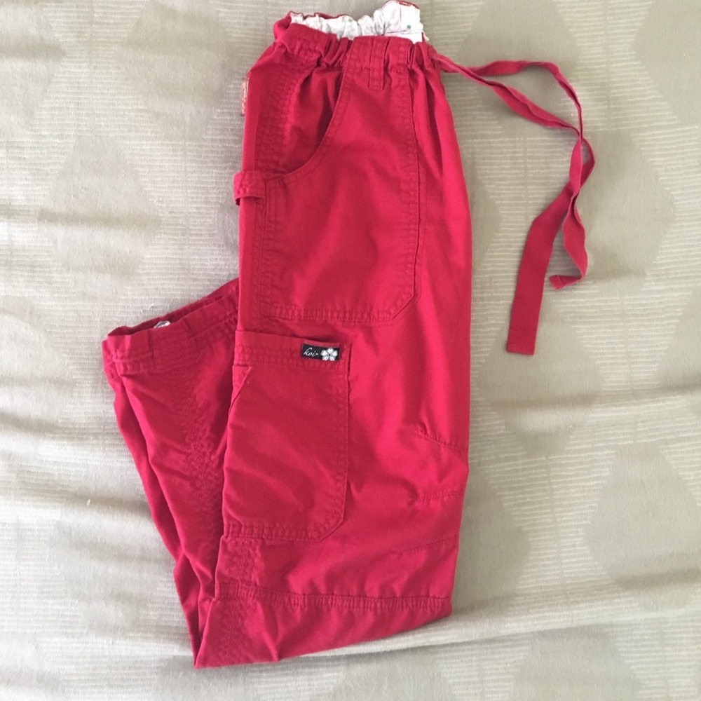 Kathy Peterson cargo scrubs XS
